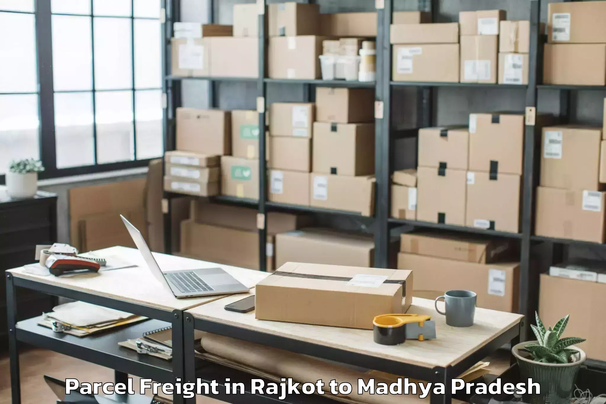 Comprehensive Rajkot to Jagran Lakecity University Bho Parcel Freight